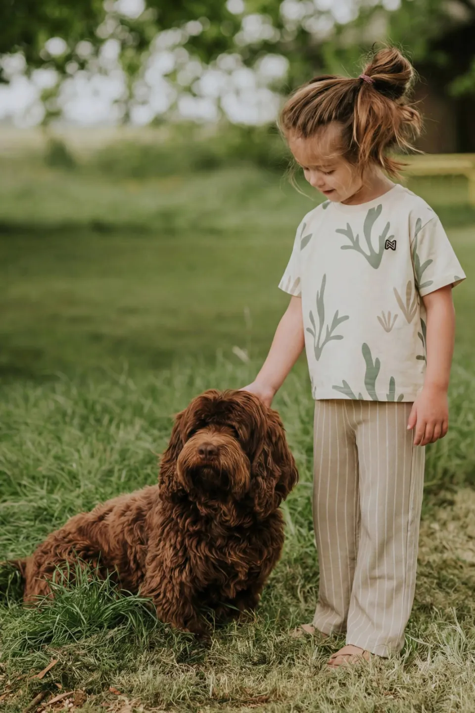 Koko Noko T-shirt ecru fijn gebreid groen, foto 6