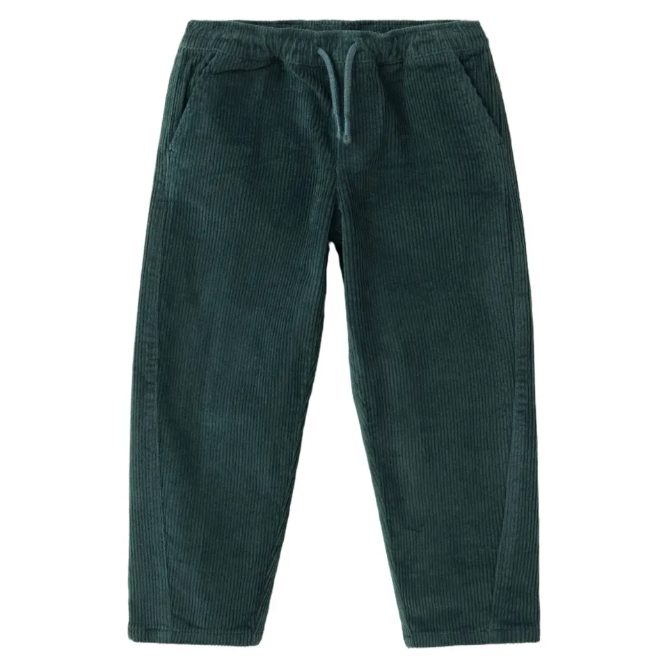 Mango Kids casual broek donkergroen, foto 2