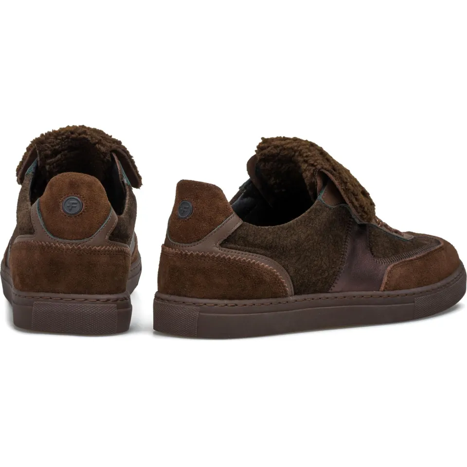 Floris Van Bommel Minni suède sneakers donkerbruin bruin, foto 4