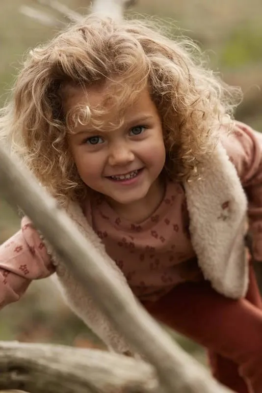 Little Dutch gebloemde longsleeve roze