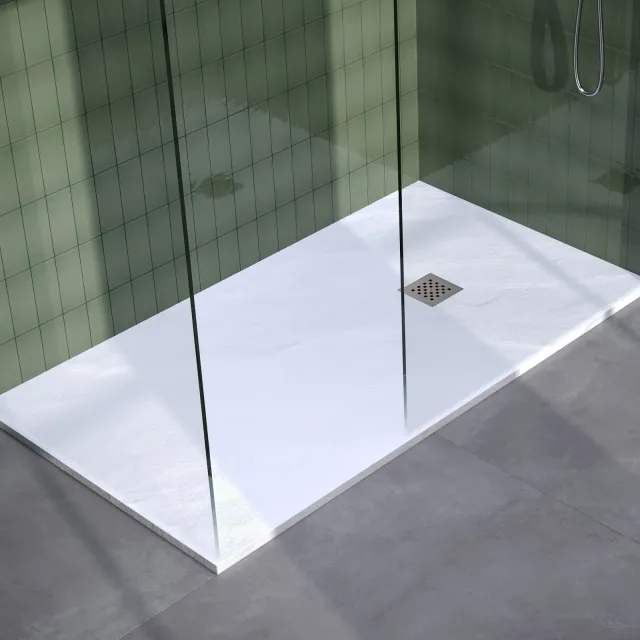 Brauer Asteroid douchebak 100x180 mat wit Mat wit -