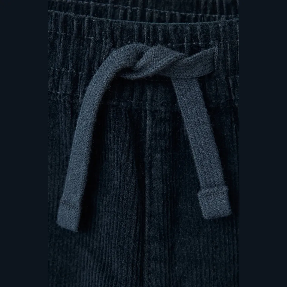 Mango Kids corduroy cargobroek - marine, foto 4