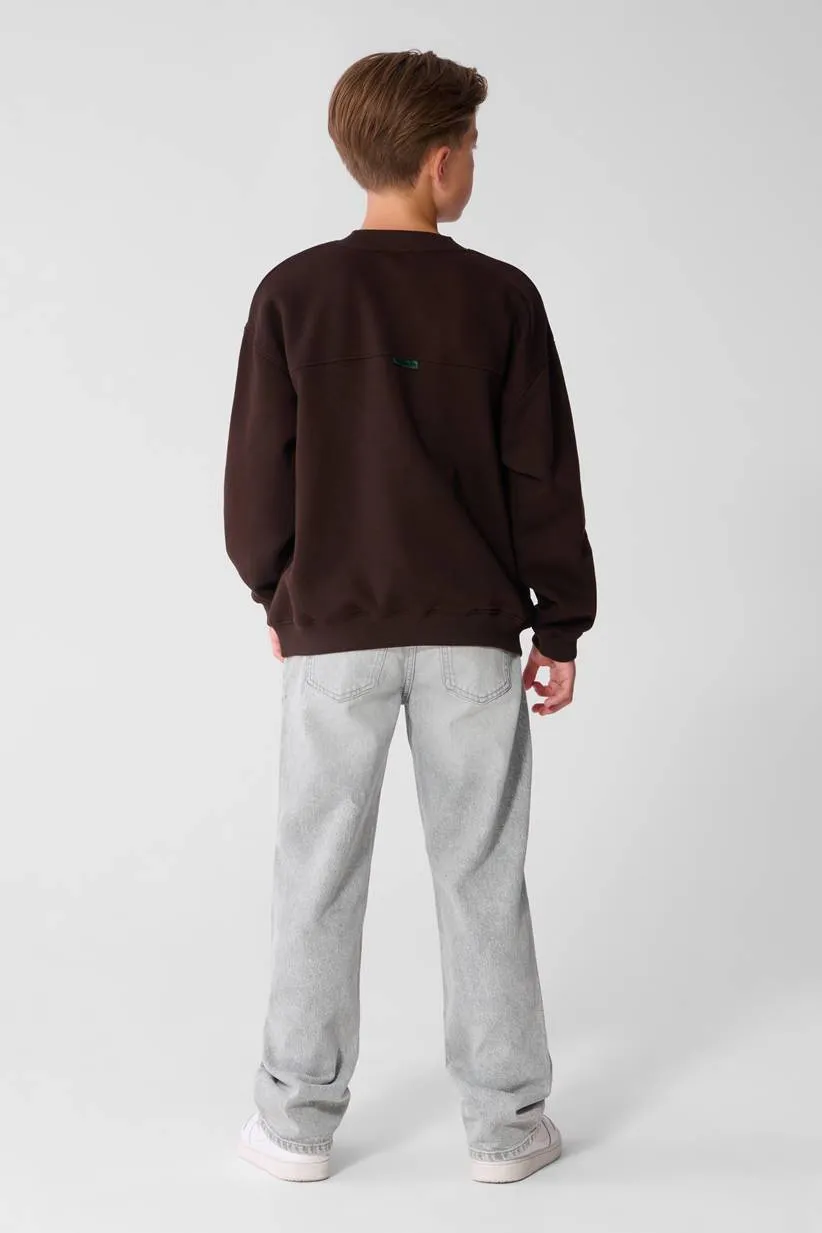 Shoeby sweater met tekst - donkerbruin, foto 5