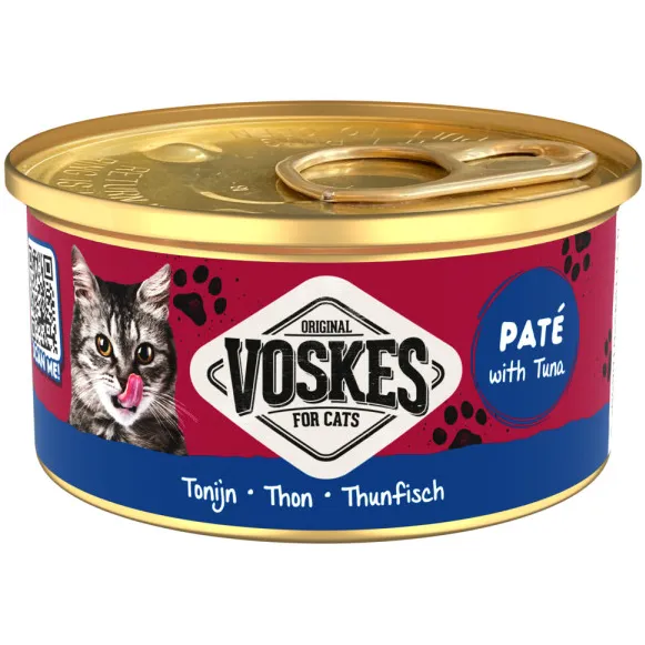 Voskes Paté met tonijn natvoer kat