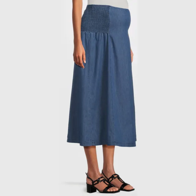 LOVE2WAIT zwangerschaps spijkerrok lichtblauw Light blue denim