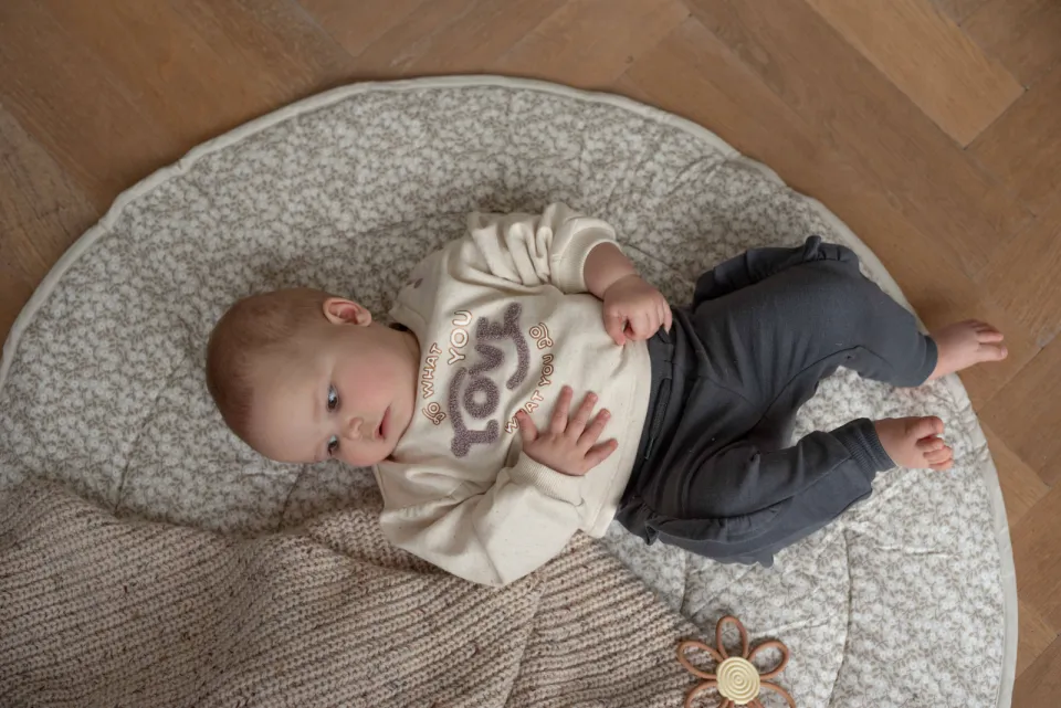 Dirkje regular fit joggingbroek met ruches grijs, foto 4