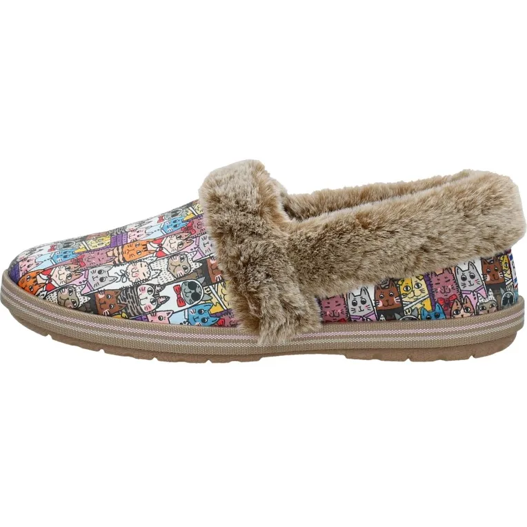 Skechers Bobs Too Cozy Chic Cat Pantoffels taupe, foto 3