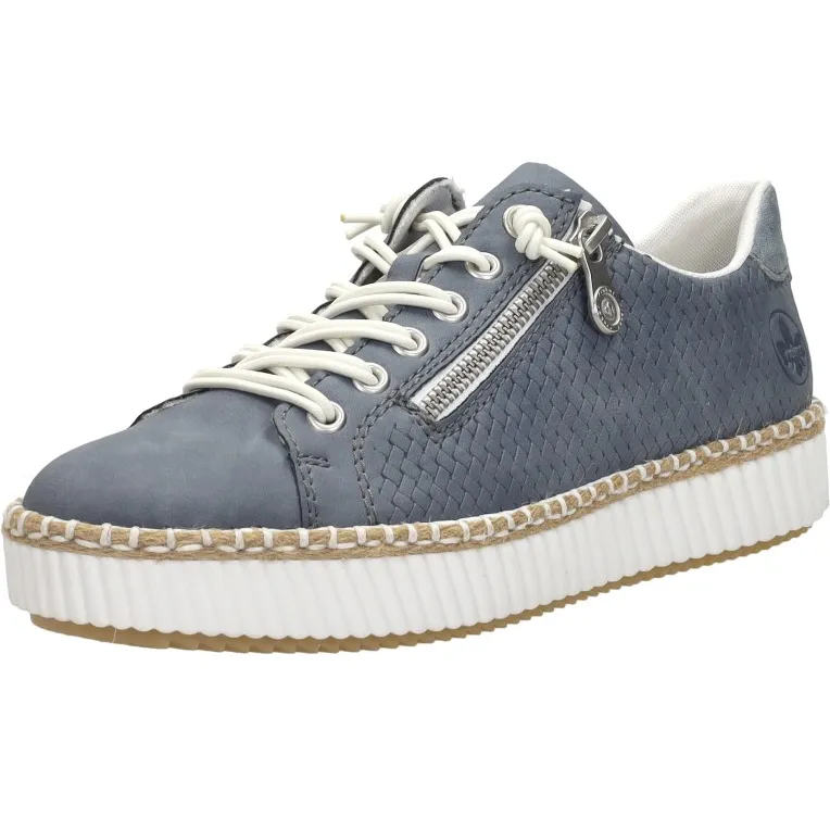 Rieker veterschoen blauw, foto 3