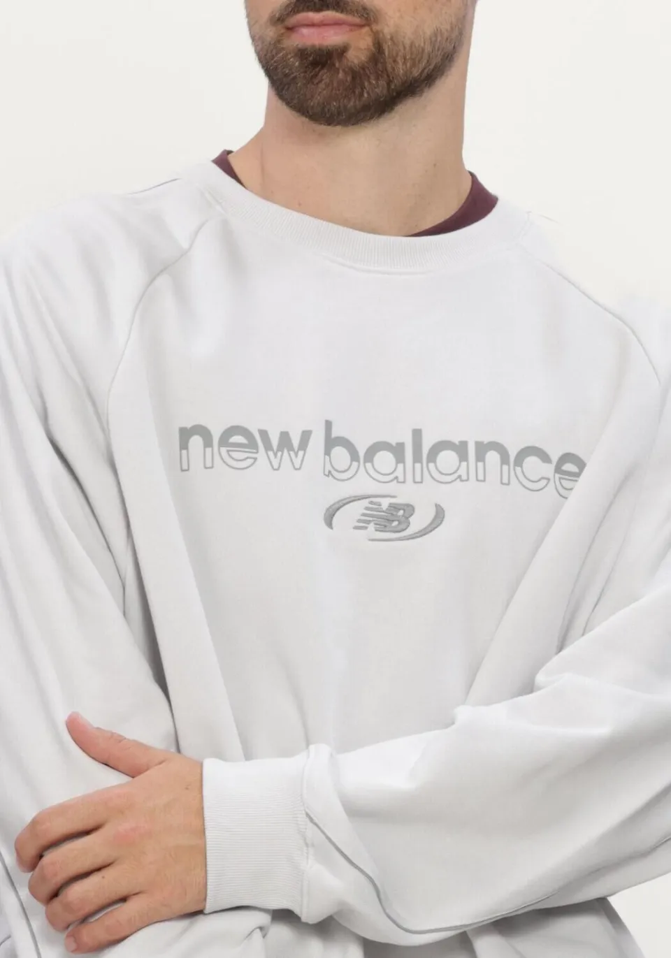 New Balance Heren Truien & Vesten Ts Ft Crw - Grijs, foto 4