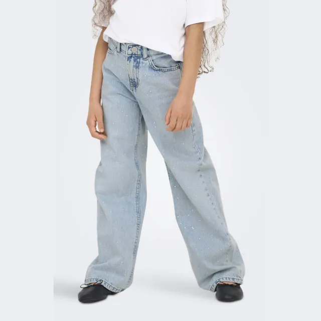 Only KIDS ONLY GIRL wide leg jeans light blue denim