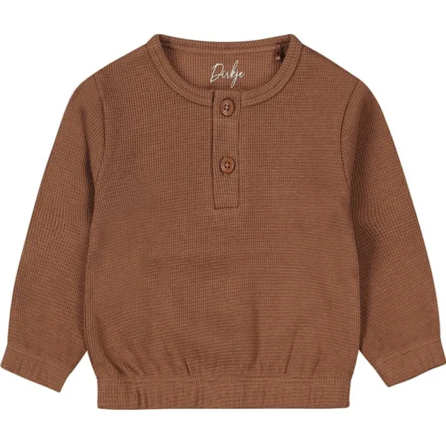 Dirkje baby sweater bruin