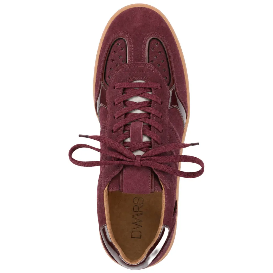 DWRS Mirabel leren sneakers bordeaux, foto 2