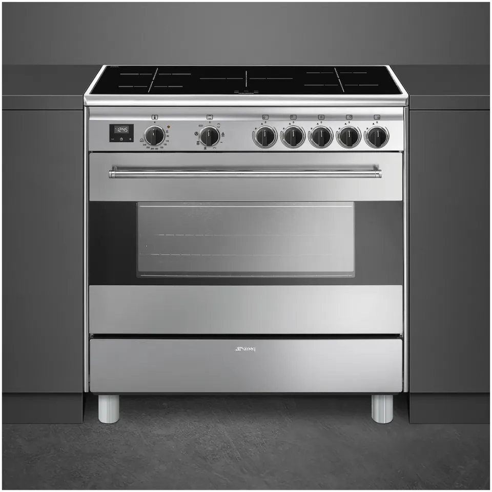 Smeg BG91IX2 inductiefornuis RVS, foto 2
