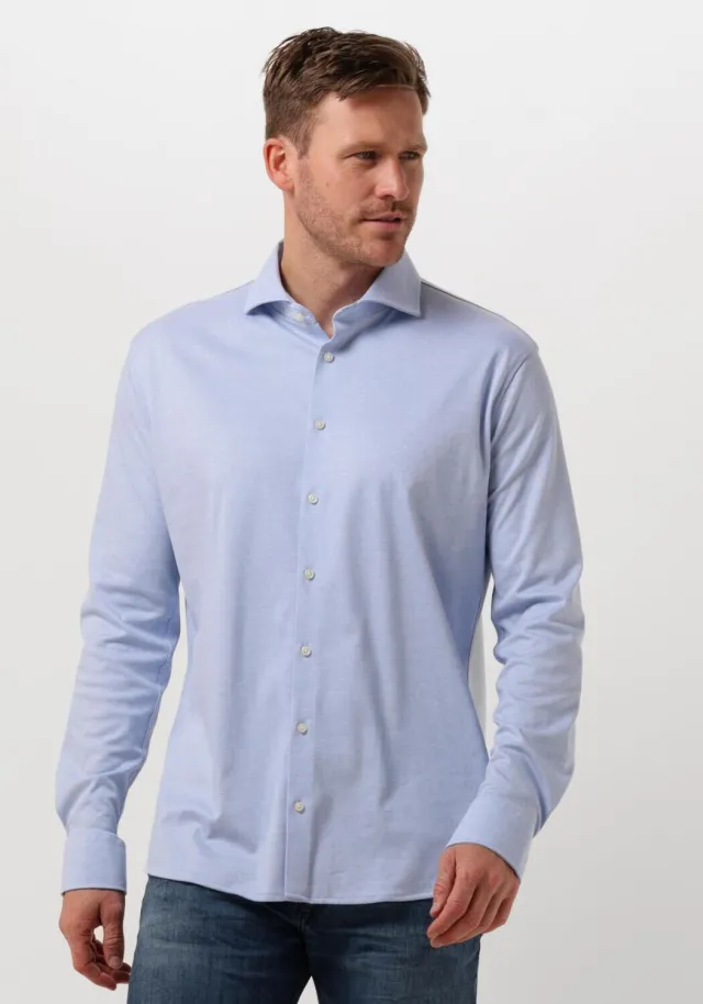 Desoto Essential Modern Fit jersey overhemd lichtblauw, foto 2