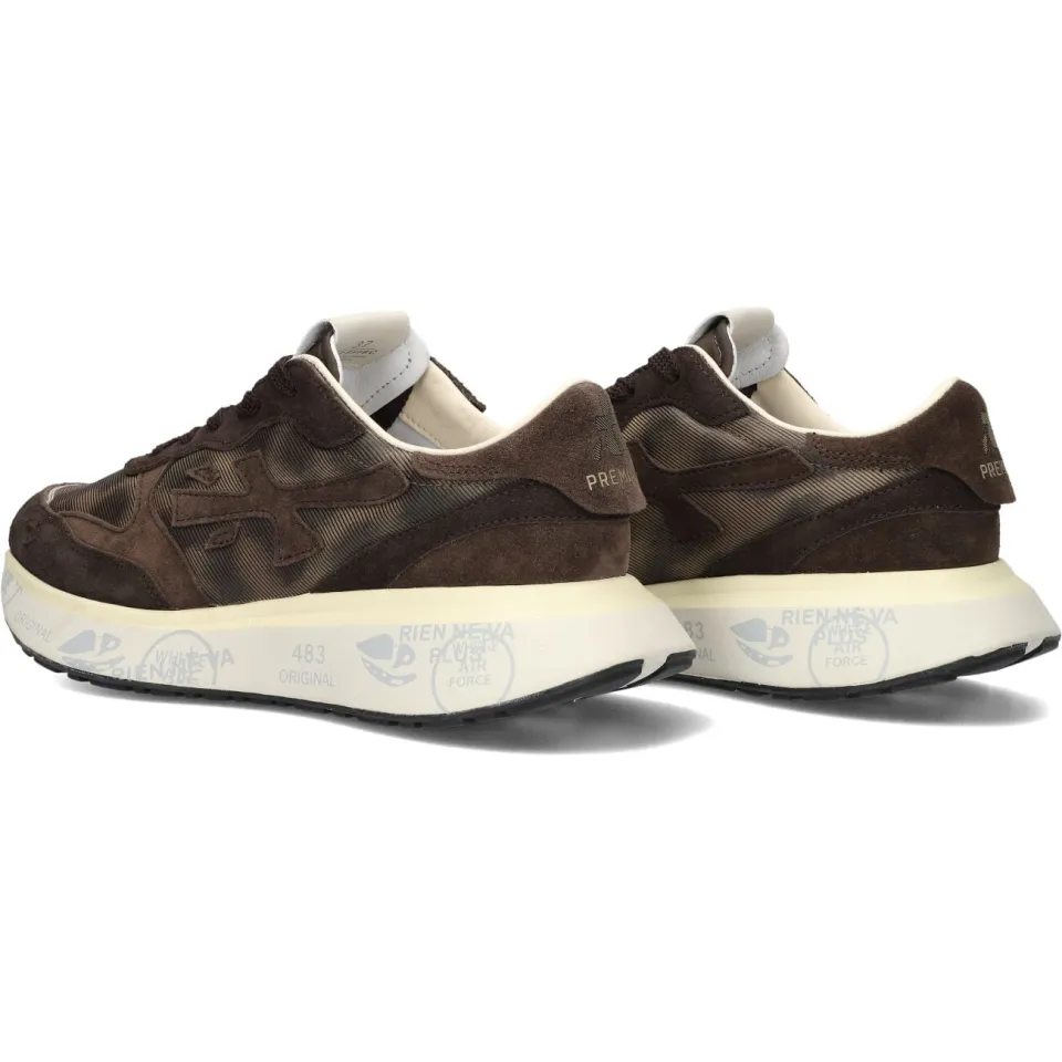 Premiata Lauryn lage sneakers bruin, foto 4