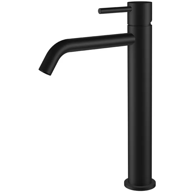 Wiesbaden Style XL wastafelmengkraan opbouw 1-hendel mat zwart