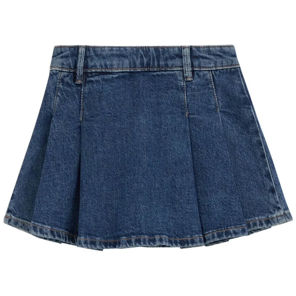 WE Fashion Blue Ridge spijkerrok met plooien mediumblauw, foto 3