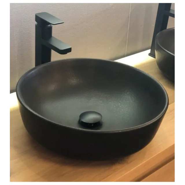 Casajoy Waskom Casajoy 41x14 cm Keramiek Nero Round Zwart Casajoy