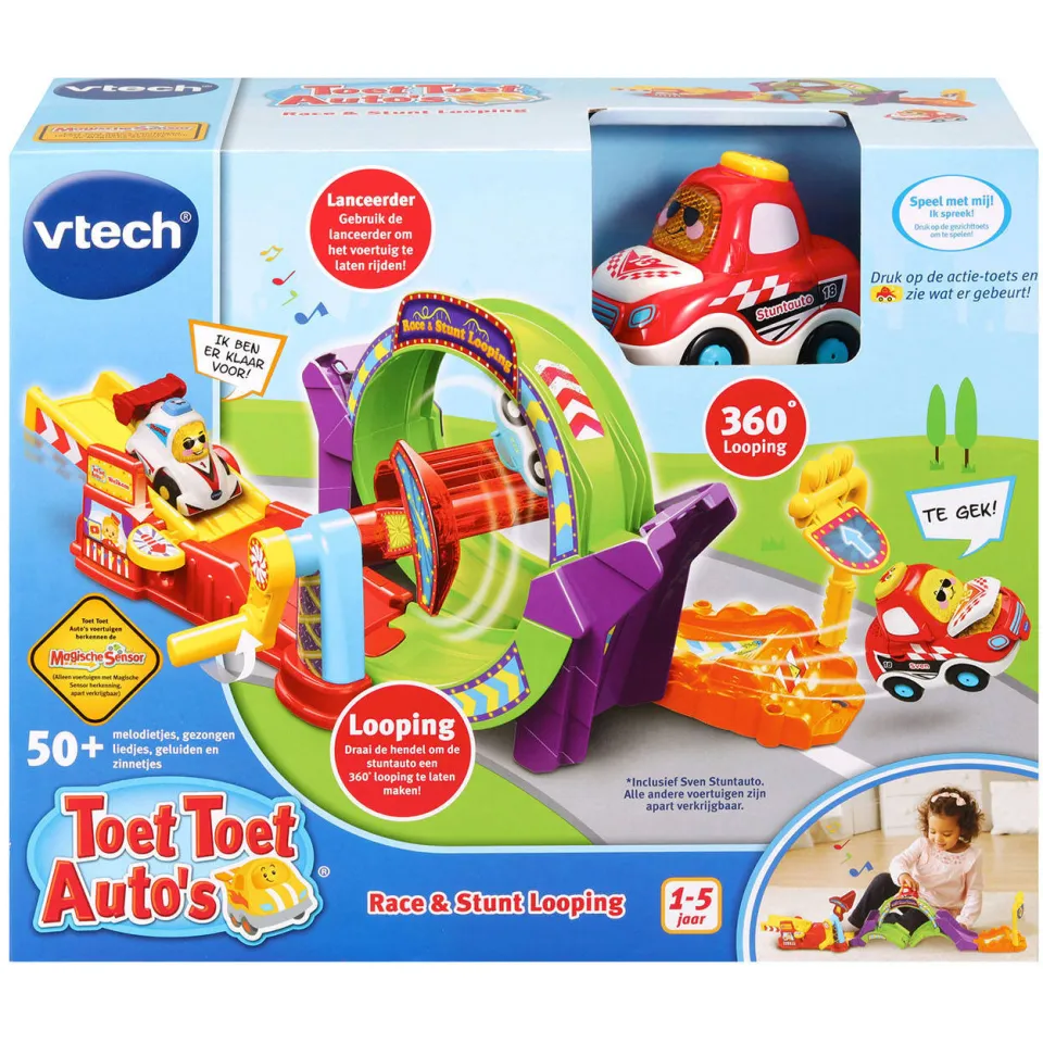 VTech Toet Toet Auto's Race & Stunt Looping speelset, foto 3