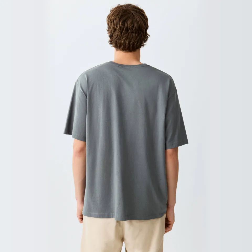 Mango Teen T-shirt met print grijs, foto 4