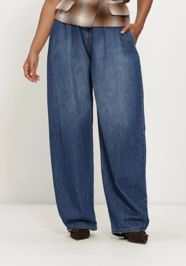 Est'seven Dames Jeans Couture Jeans - Blauw