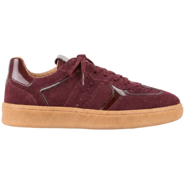 DWRS Mirabel leren sneakers bordeaux