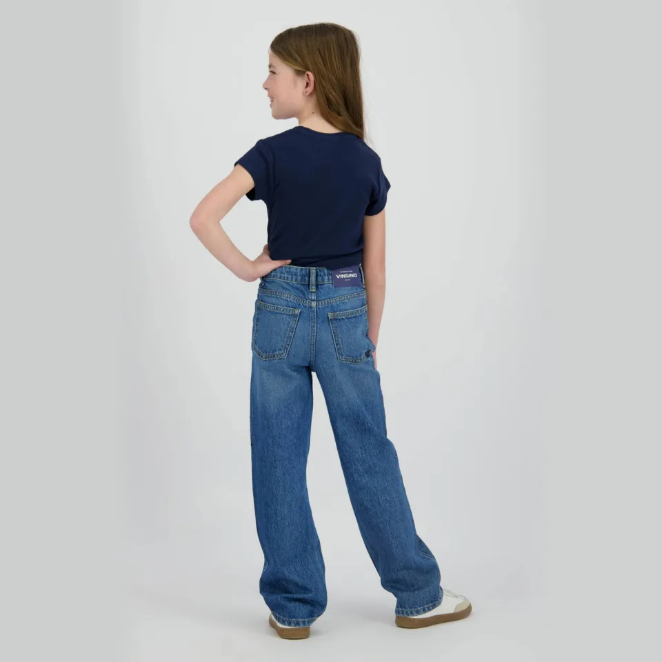 Vingino Jessie gebloemd T-shirt donkerblauw, foto 4