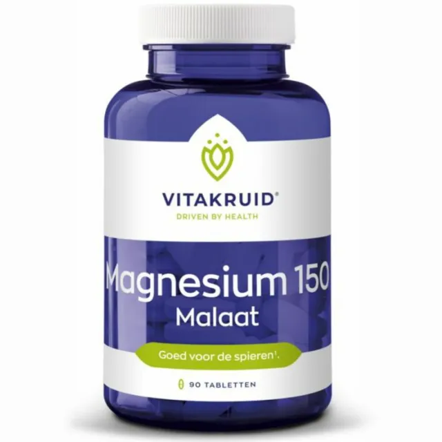 Vitakruid Magnesium 150 malaat met vitamine B6 tabletten, foto 2