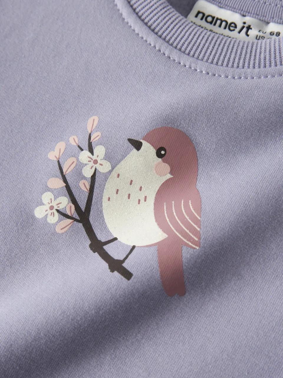 NAME IT BABY sweater met print - lila, foto 4
