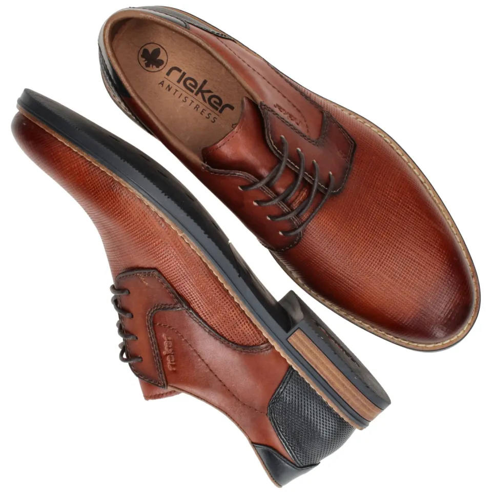 Rieker veterschoen cognac, foto 6