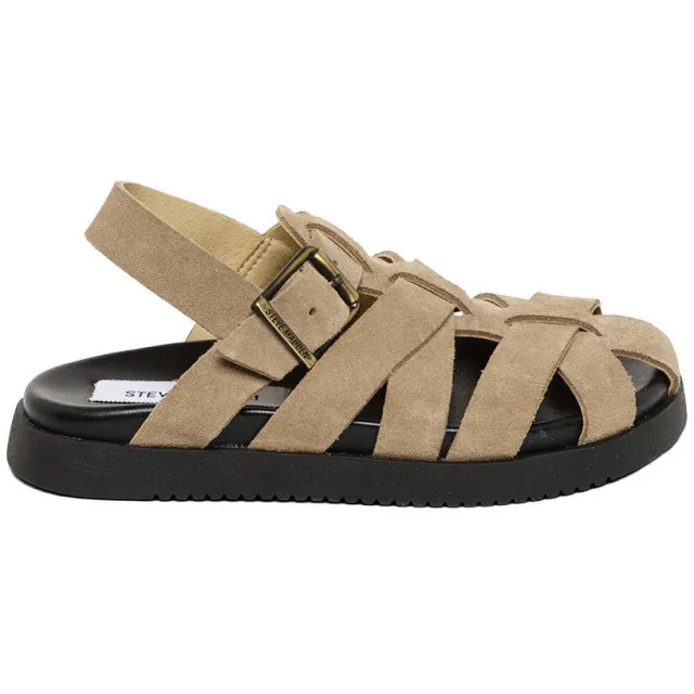 Steve Madden suède sandalen taupe