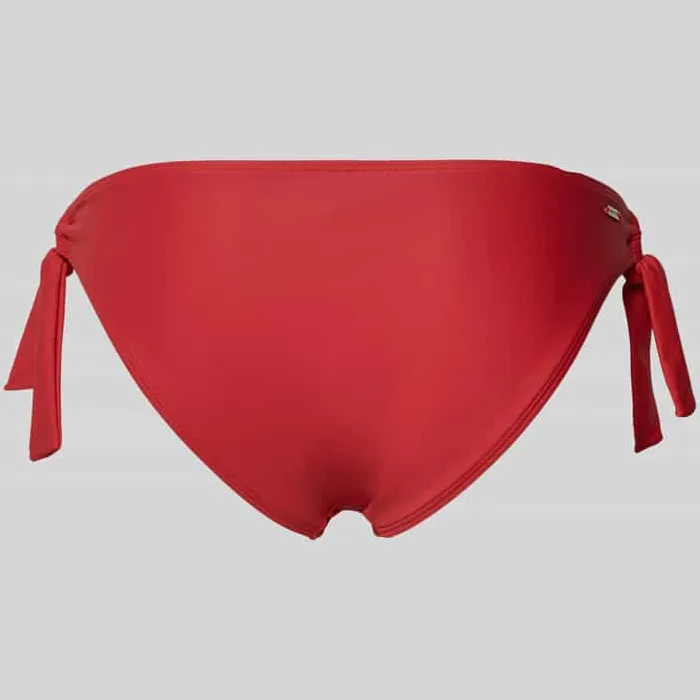 Barts slim fit bikinibroekje met logodetail model 'Kelli' rood, foto 2
