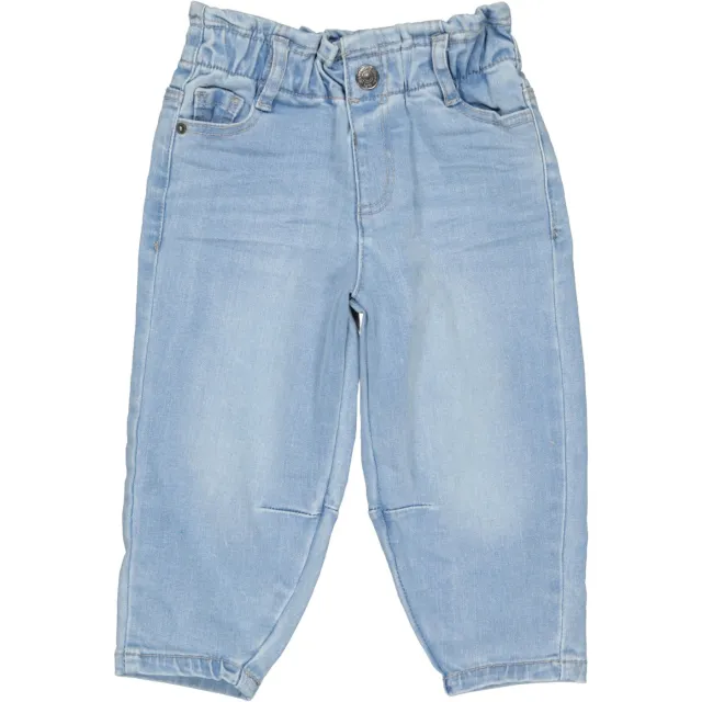 QPI Mini regular fit barrel jeans - lichtblauw Light blue denim