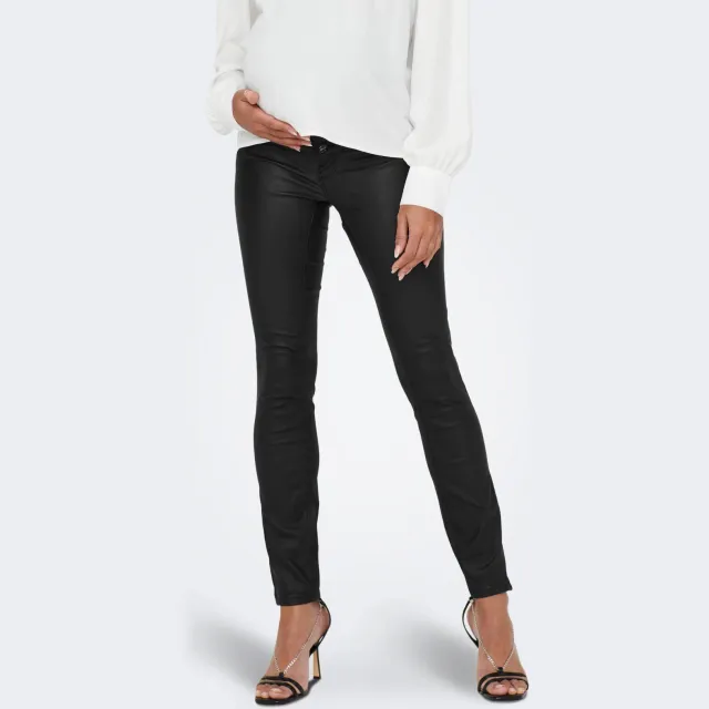 Only MATERNITY low waist skinny zwangerschapsjeans OLMKENDELL zwart