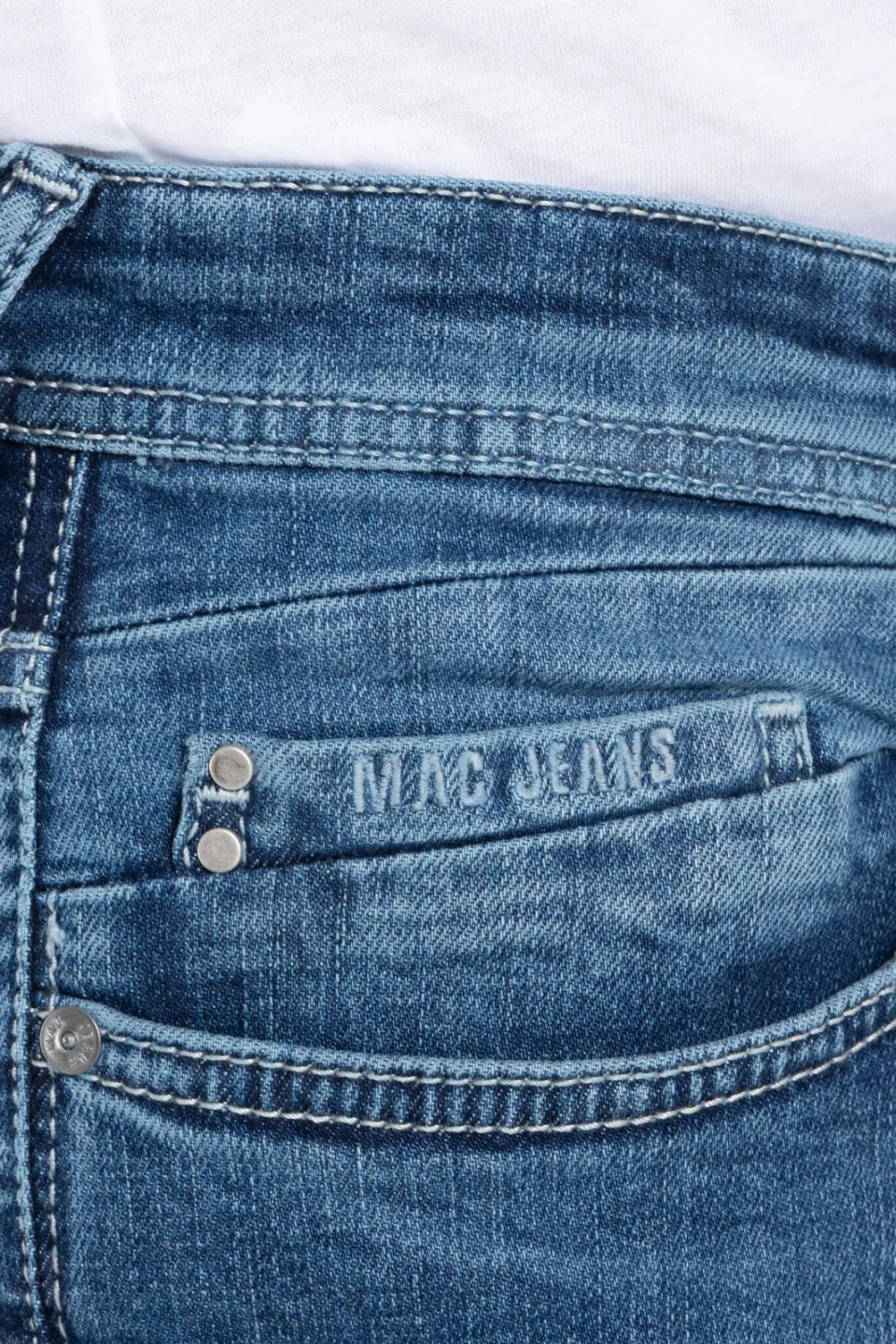 MAC BEN regular fit jeans Ocean Blue Authentic Used, foto 8