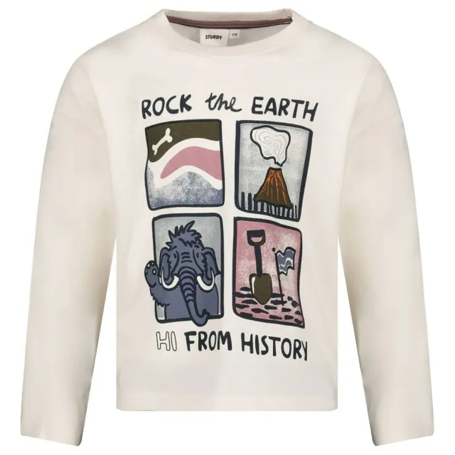 Sturdy Rock the Earth longsleeve offwhite, foto 2