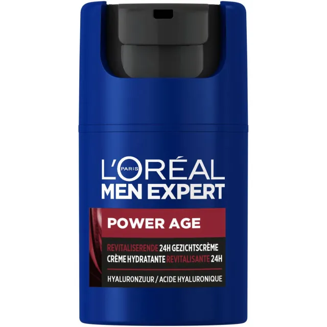 L'oréal Paris Men Expert Power Age Revitaliserende 24H Hyaluronzuur gezichtscrème- 50 ml