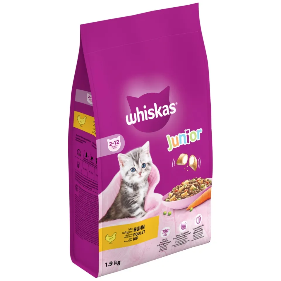 Whiskas Junior kattenbrokken kip 1,9 kg, foto 4