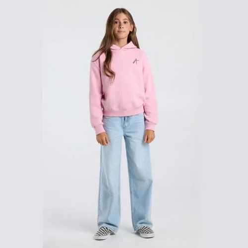 America Today hoodie met backprint - lichtroze, foto 3
