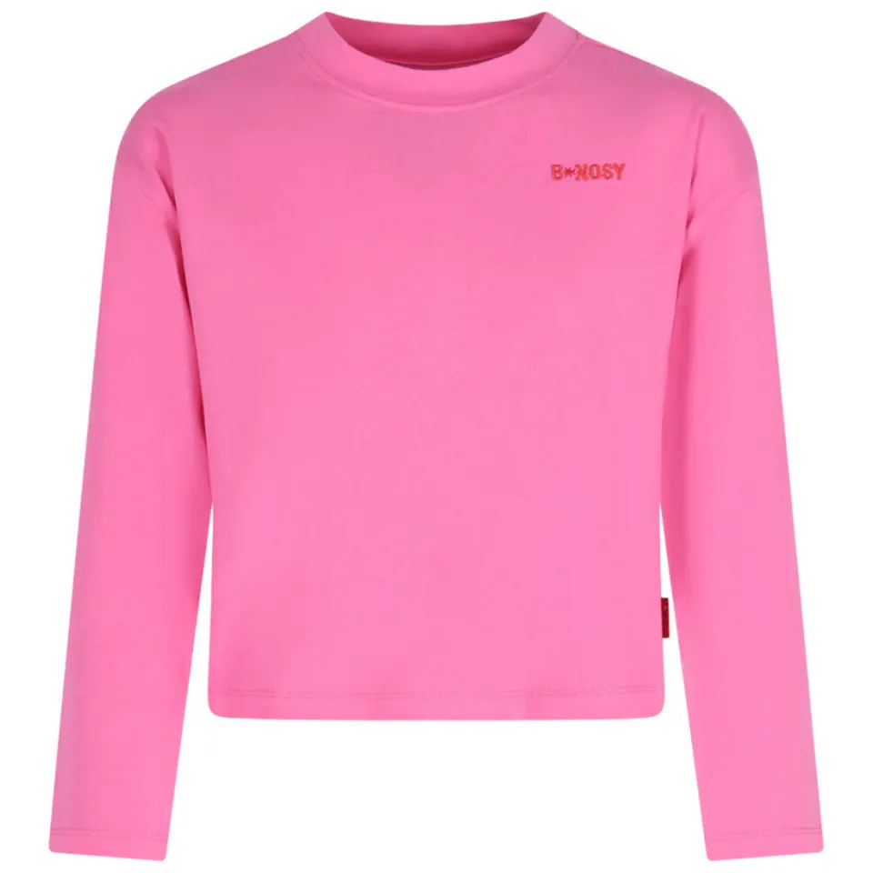 B.Nosy boxy longsleeve met backprint roze, foto 2
