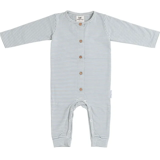 Baby's Only gestreepte boxpak lichtblauw/off white