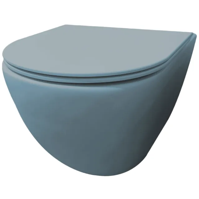 Best Design Morrano wandcloset rimfree lichtblauw