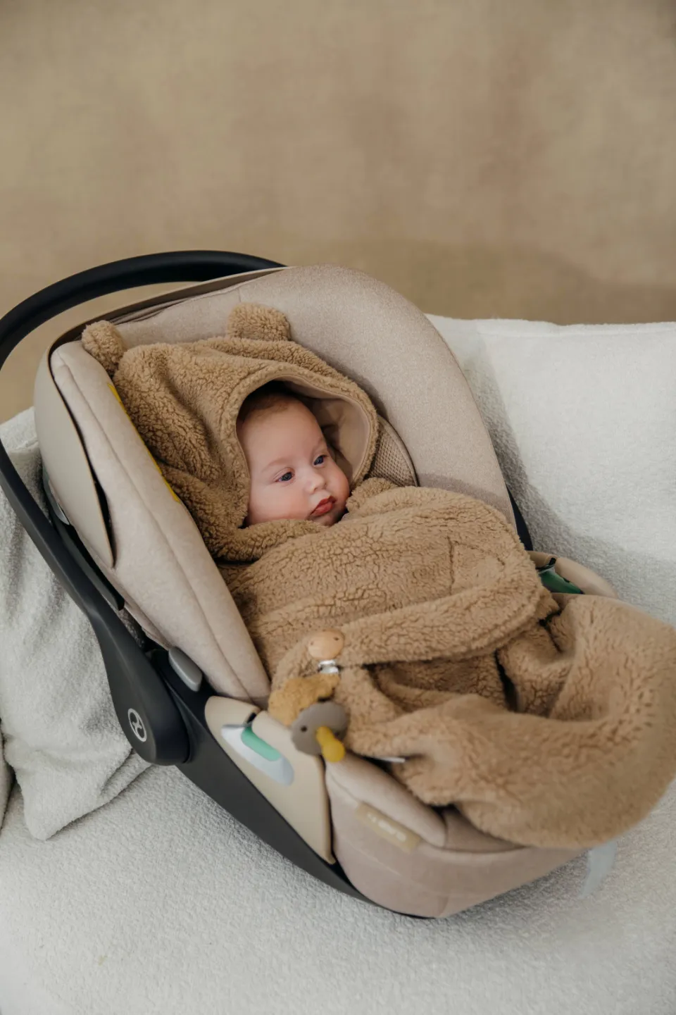 Meyco Bear teddy wikkeldeken bruin, foto 6