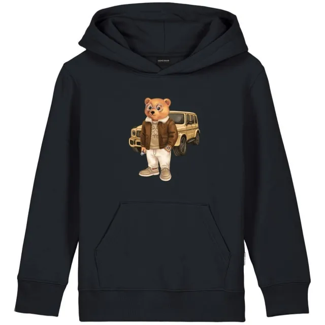 Baron Filou Honeygang hoodie met print - zwart