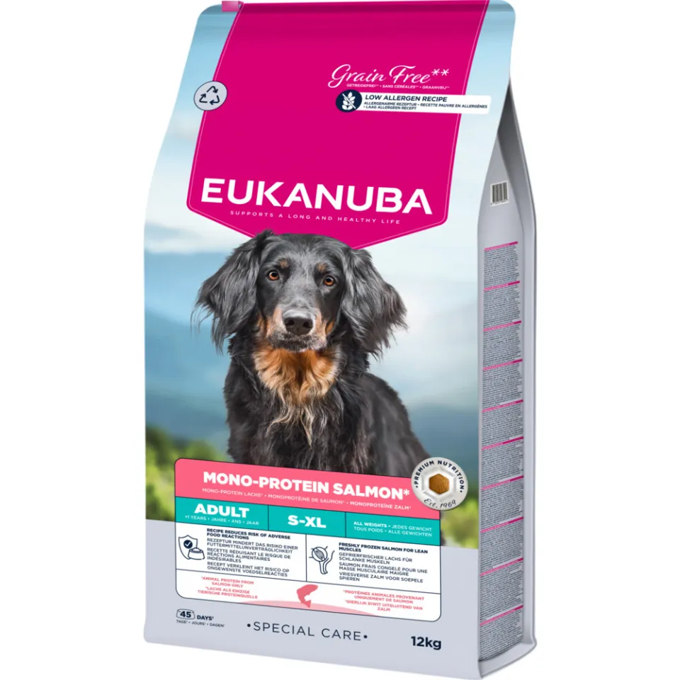 Eukanuba Adult Special Care mono-protein zalm hondenvoer droog 12 kg, foto 2