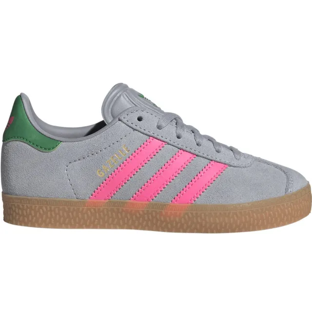 Adidas Originals Gazelle sneakers grijs/roze Grijs/roze/groen