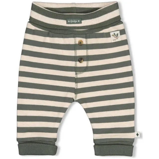 Feetje Wiggle and Waddle babybroek groen/ecru, foto 2