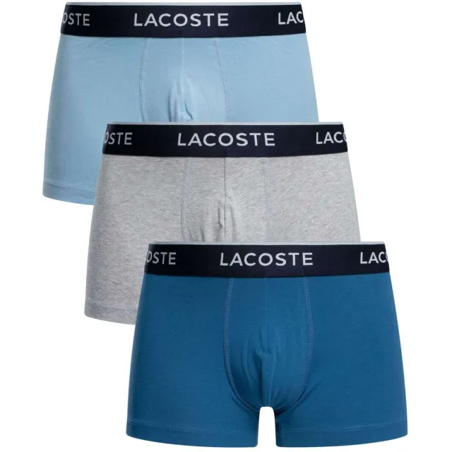 Lacoste Boxers Lacoste Katoenen stretchstrunks van 3 stuks Multicolour
