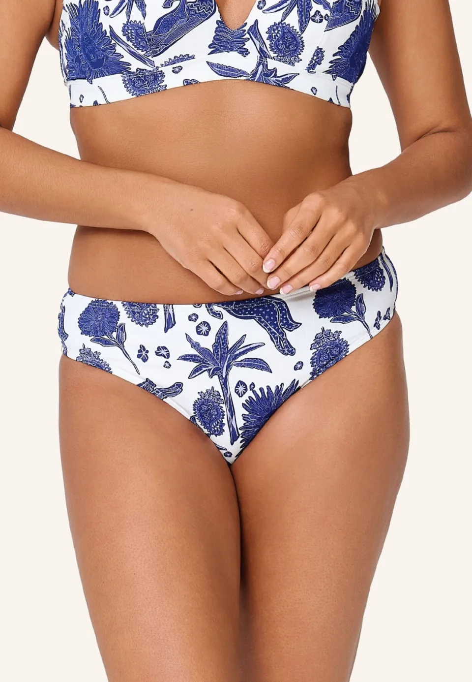 LingaDore bikinibroekje wit/blauw, foto 5