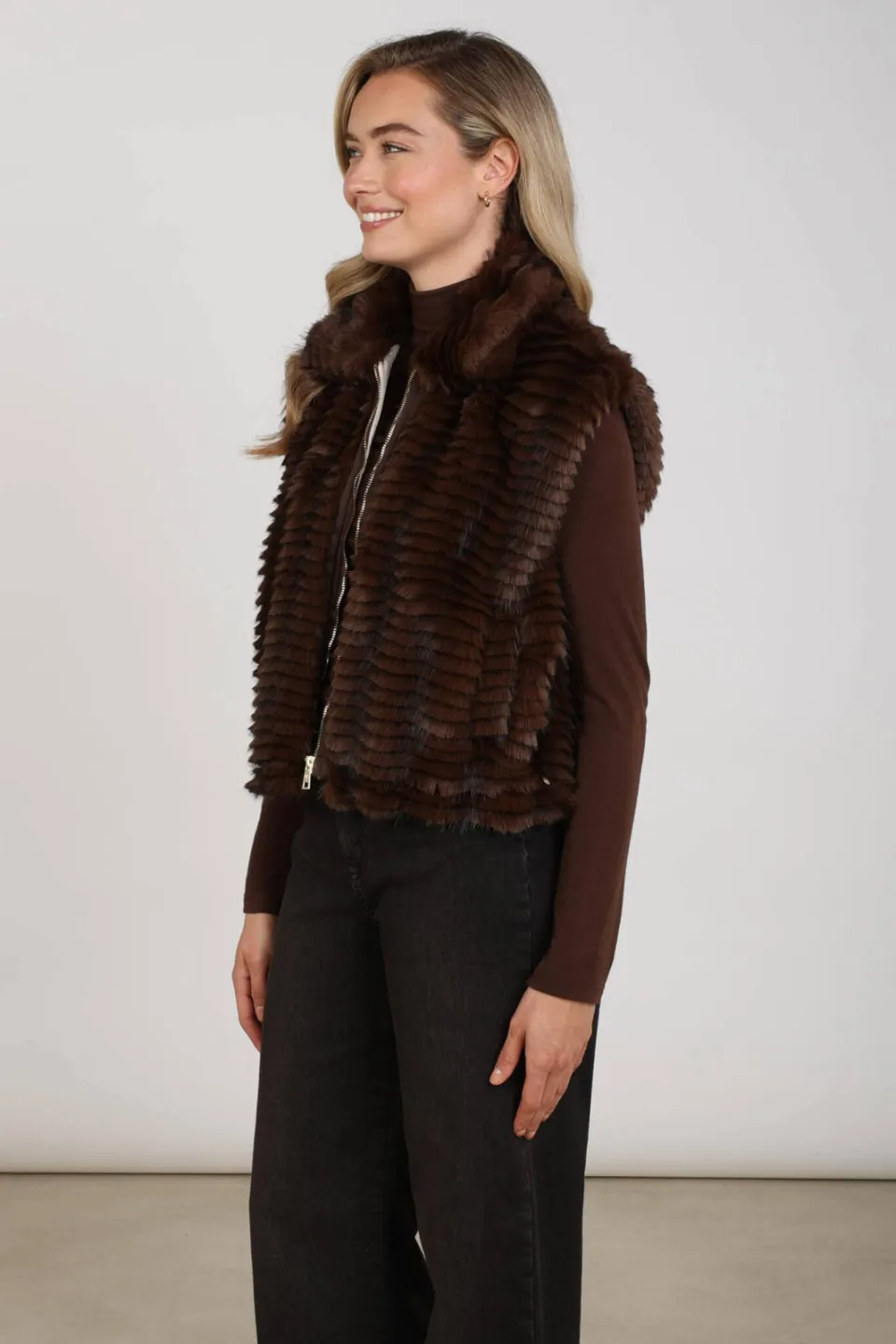 NUKUS gilet - donkerbruin, foto 5